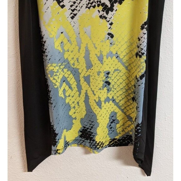 Women's JAMIE SADOCK 1/4 Zip Sleeveless Snakeskin Print Golf Dress M - Picture 10 of 14